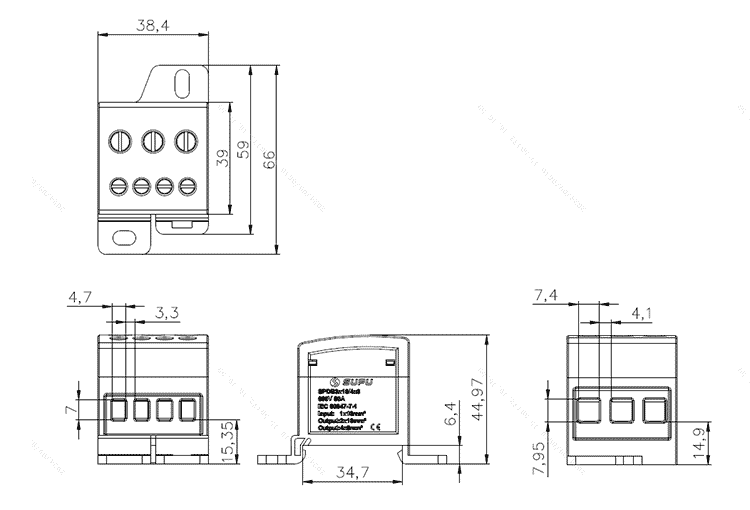 分线端子SPDB3x16/4x6-威廉希尔