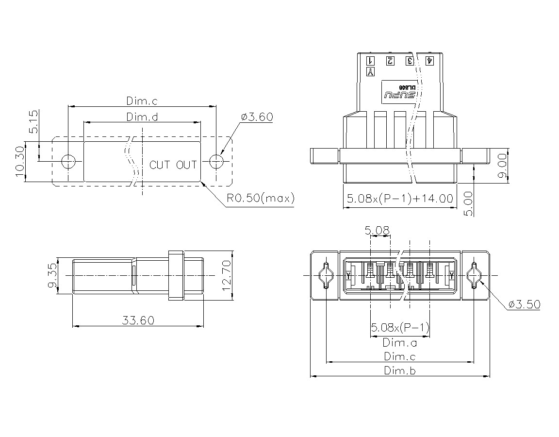 动态接插件连接器DL508H1XXF-BK-0Y12(02-04)-威廉希尔